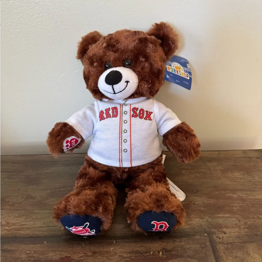 Build-A-Bear Workshop Boston Red Sox Teddy‎ Bear plush toy stuffed animal kids